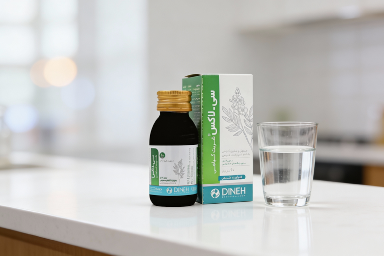 نحوه مصرف شربت سی لاکس دینه همراه با آب